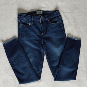 PAIGE Verdugo Ankle, Deep Indigo Jeans, Size 27